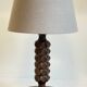 Lampe bois façon Charles Dudouyt