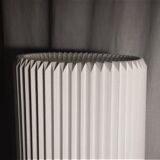 Hand-folded lampshade white effects transparency