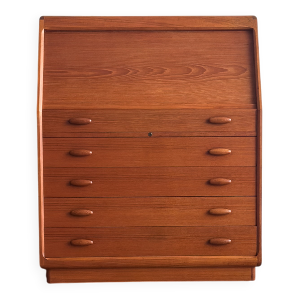 Secrétaire Teak Dyrlund Danemark Mid Century Bureau — Beyit