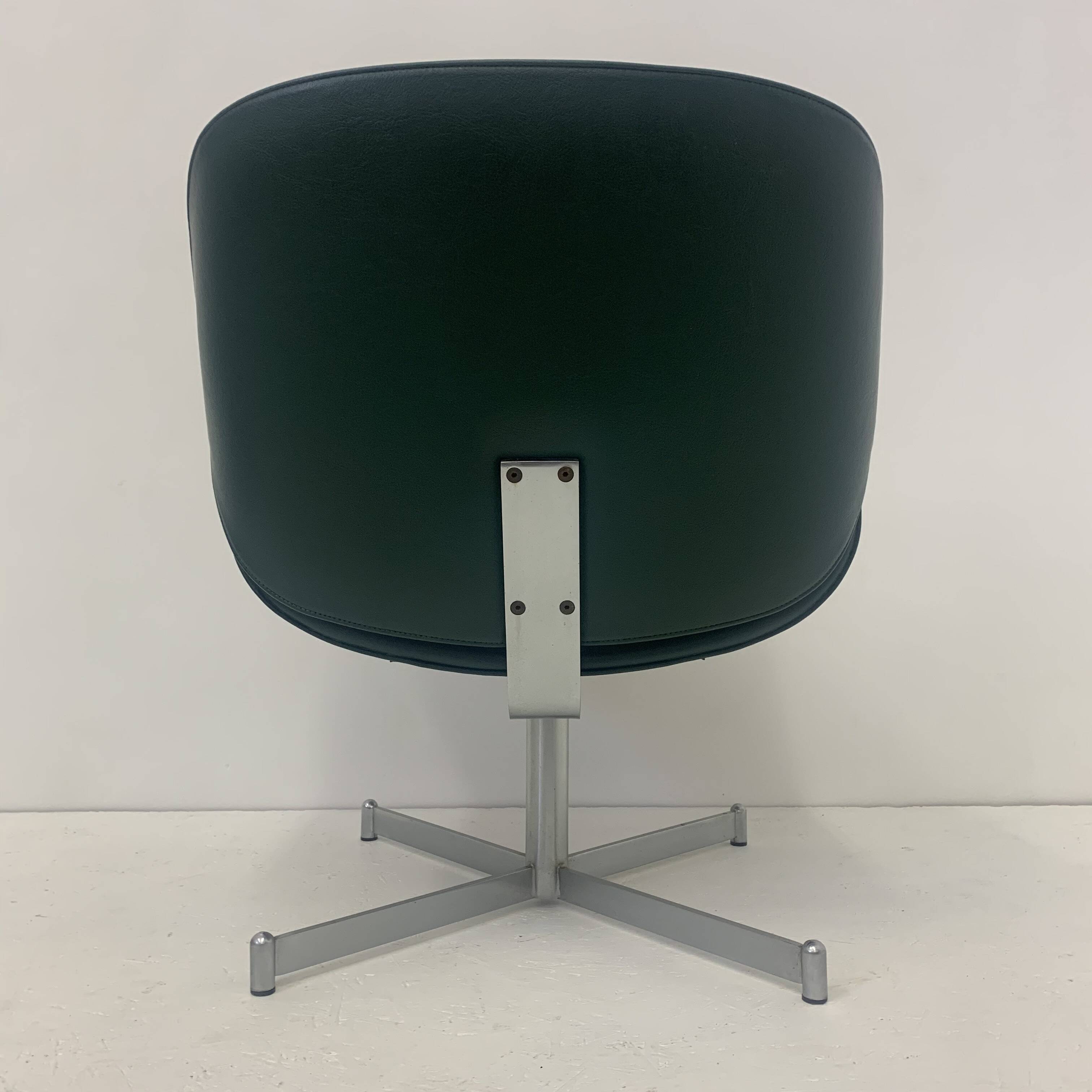 Mid-Century Artifort Geoffrey Harcourt lounge chair ‘Exquis’ , dark green ,
