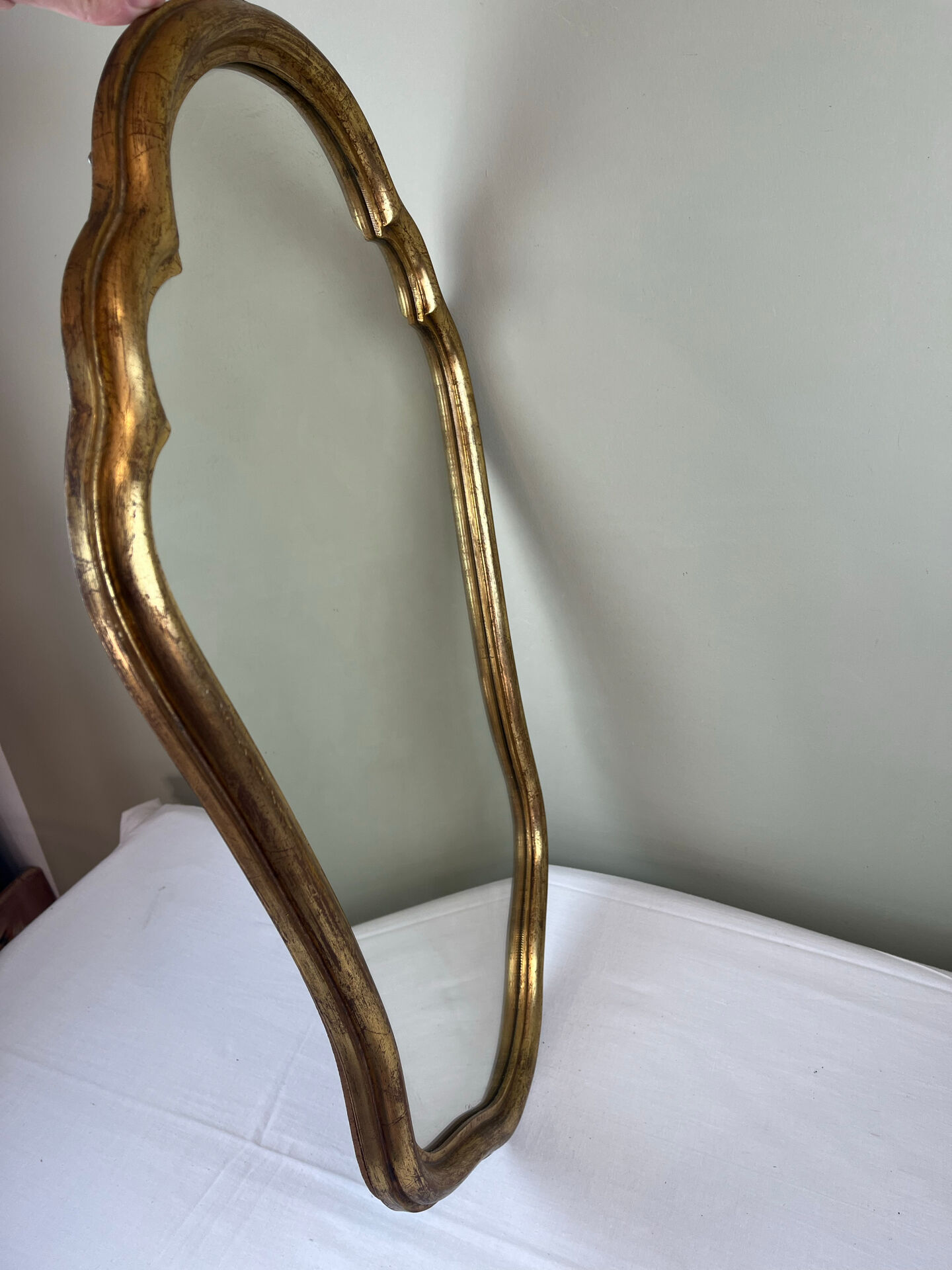 Antique gilded mirror in Louis XV style