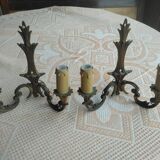 Paire d'appliques en bronze vintage