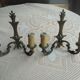 Paire d'appliques en bronze vintage