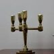 Vintage Candelabra with Four Arms in Swedish Brass from Gusum