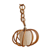 Vintage rattan pendant lamp