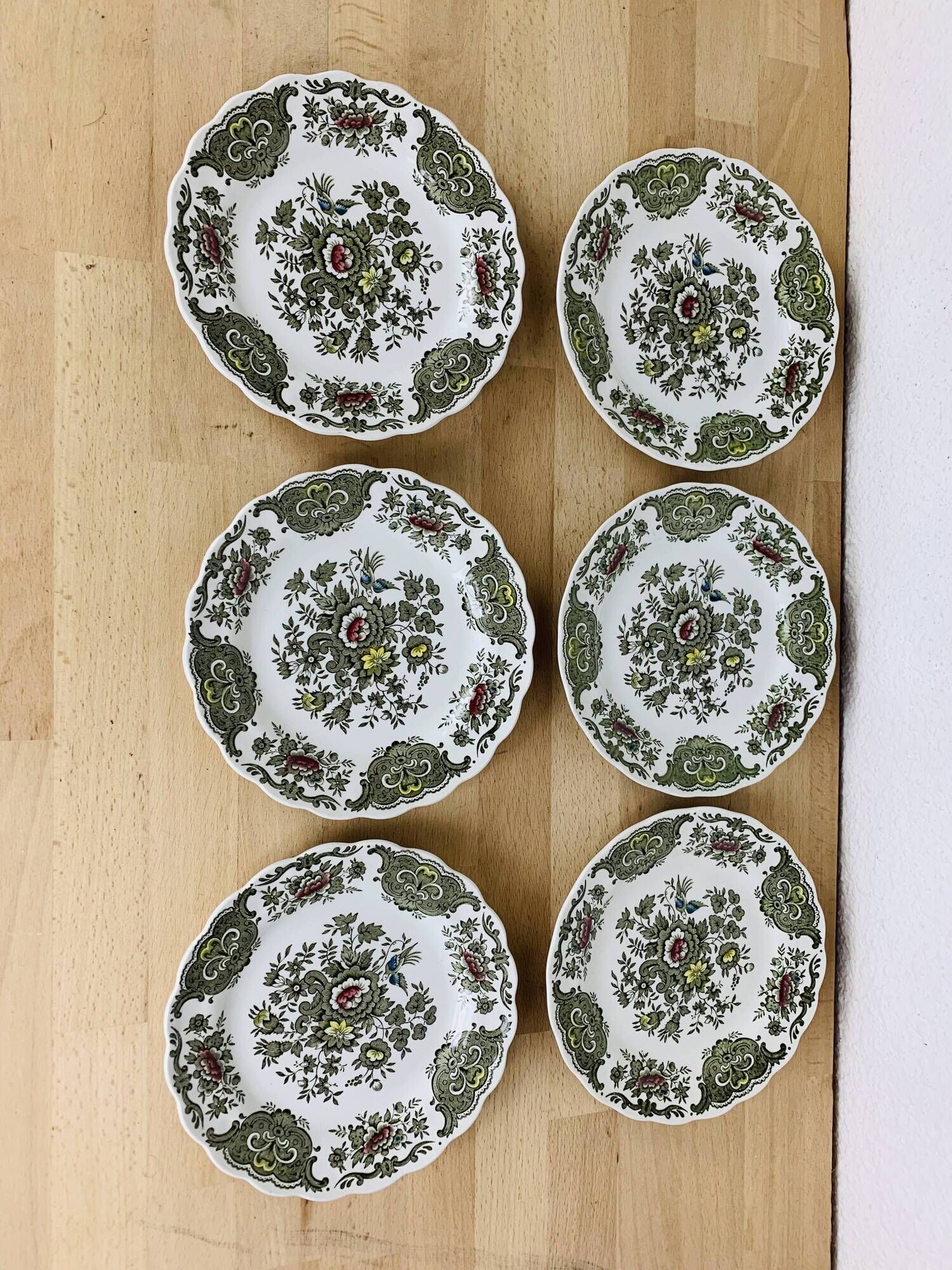 6 assiettes à dessert Windsor par Ridgway Staffordshire