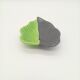 SAP Vallauris Vintage Leaf Bowl Two-Tone Ceramic Green Black 50s 60s