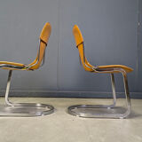 Vintage dining chairs by Cidue set of 6, 1970s