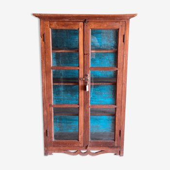 Armoire vitrée en Teck ancien