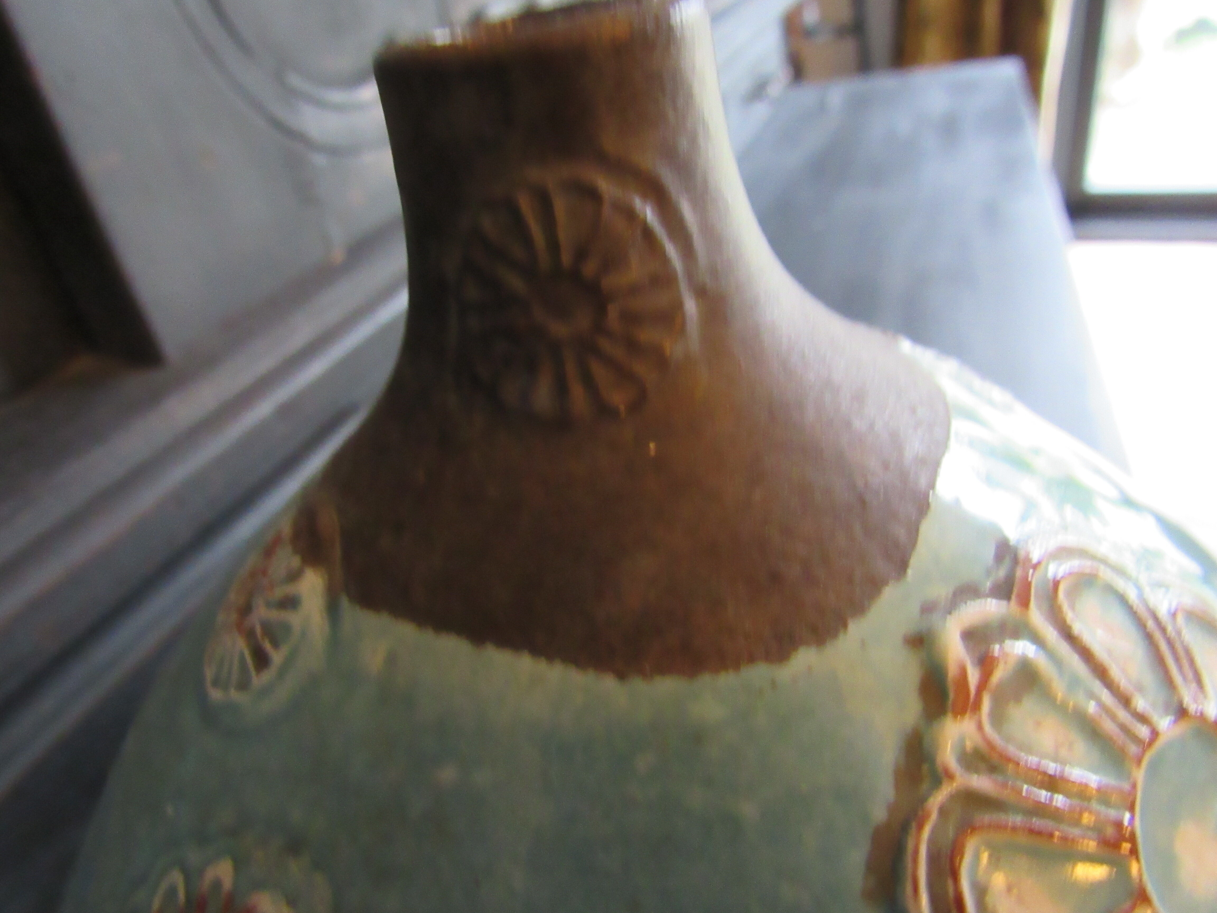 Glazed ceramic vase