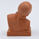 Gaston hauchecorne sculpture bust terre cuite "chinese thinker" art deco 1930