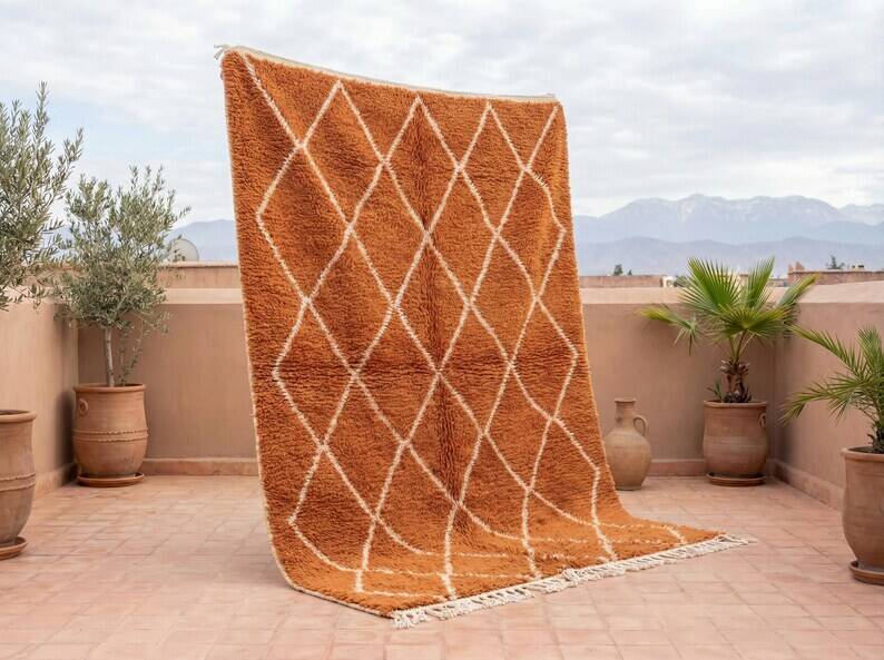 Moroccan wool rug 200cm x 300cm