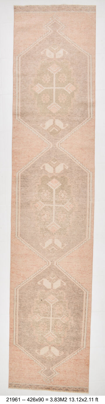 3x14 Vintage Stair Runner Rug, 90x426Cm