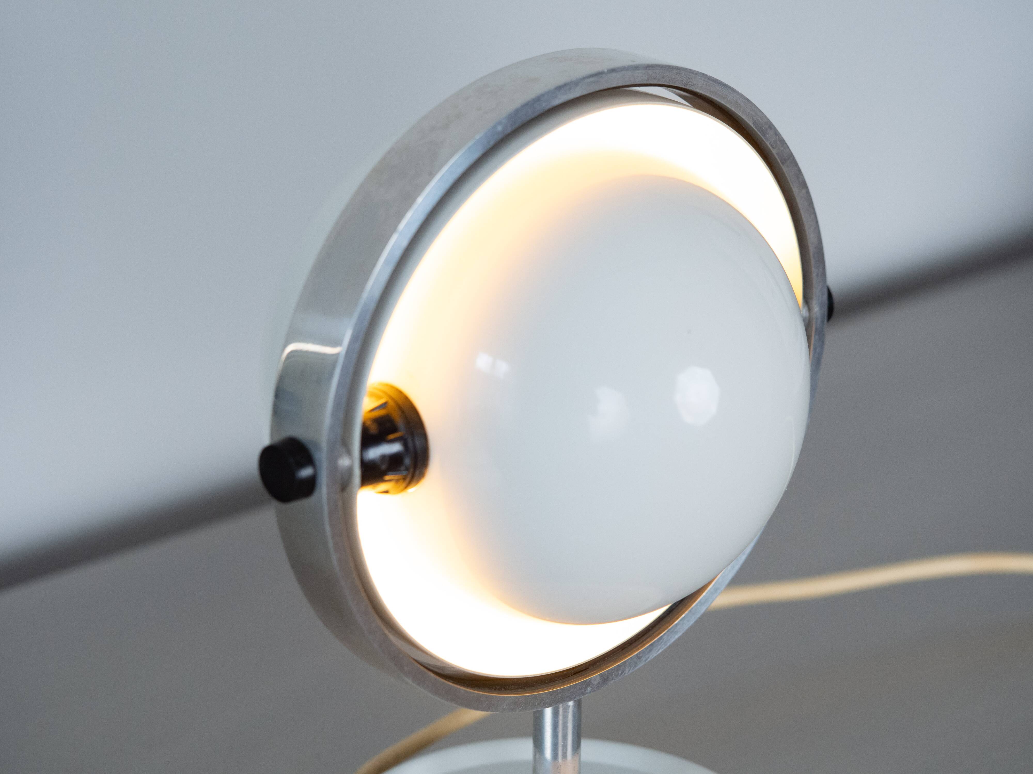 Pair of 2 very rare Moonlight table lamps/duo by Flemming Brylle, 1960s.