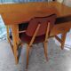 Bureau et chaise scandinave vintage pieds compas