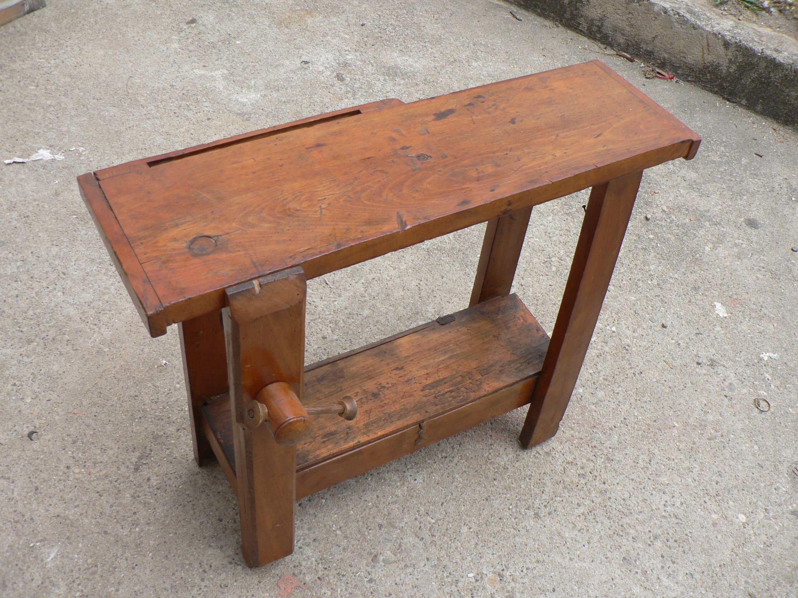 Former child wooden bench