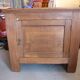 Deep vintage teak wooden chest old Tijori