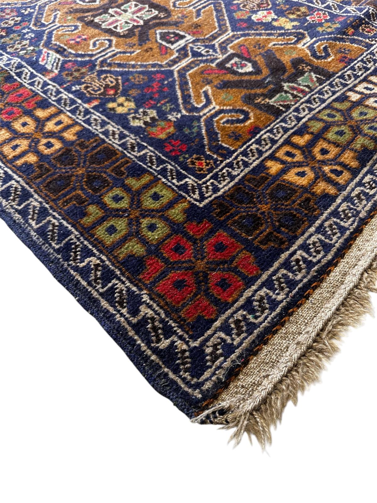 Handmade oriental rug 160cm x 90cm