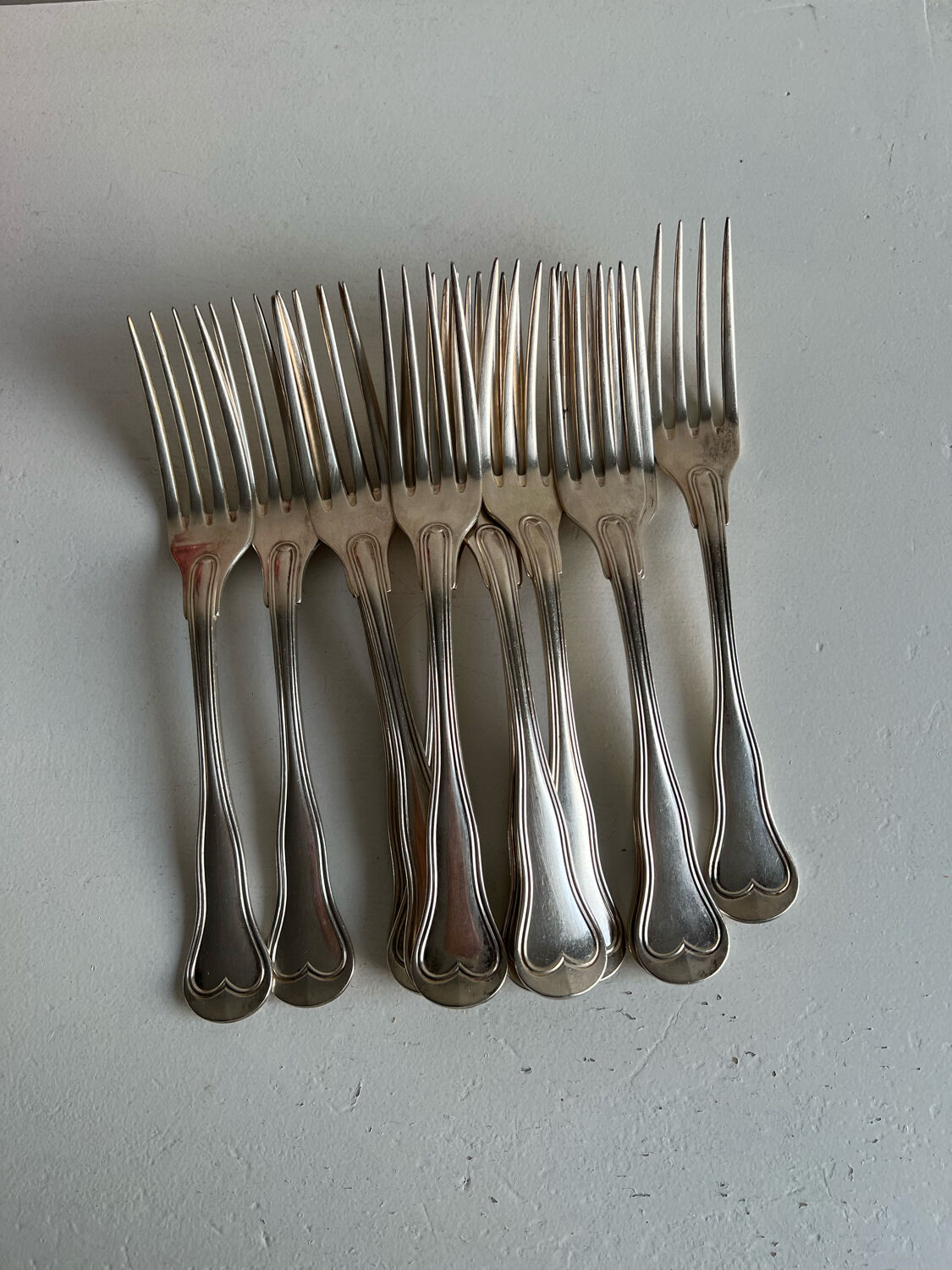12 Christofle forks