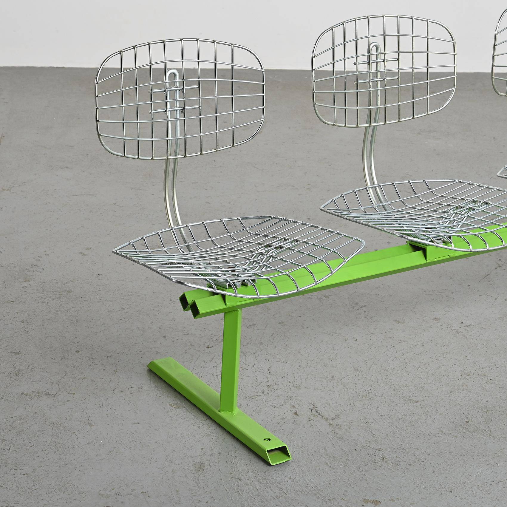 Michel Cadestin : Banc Beaubourg à 4 assises 1974