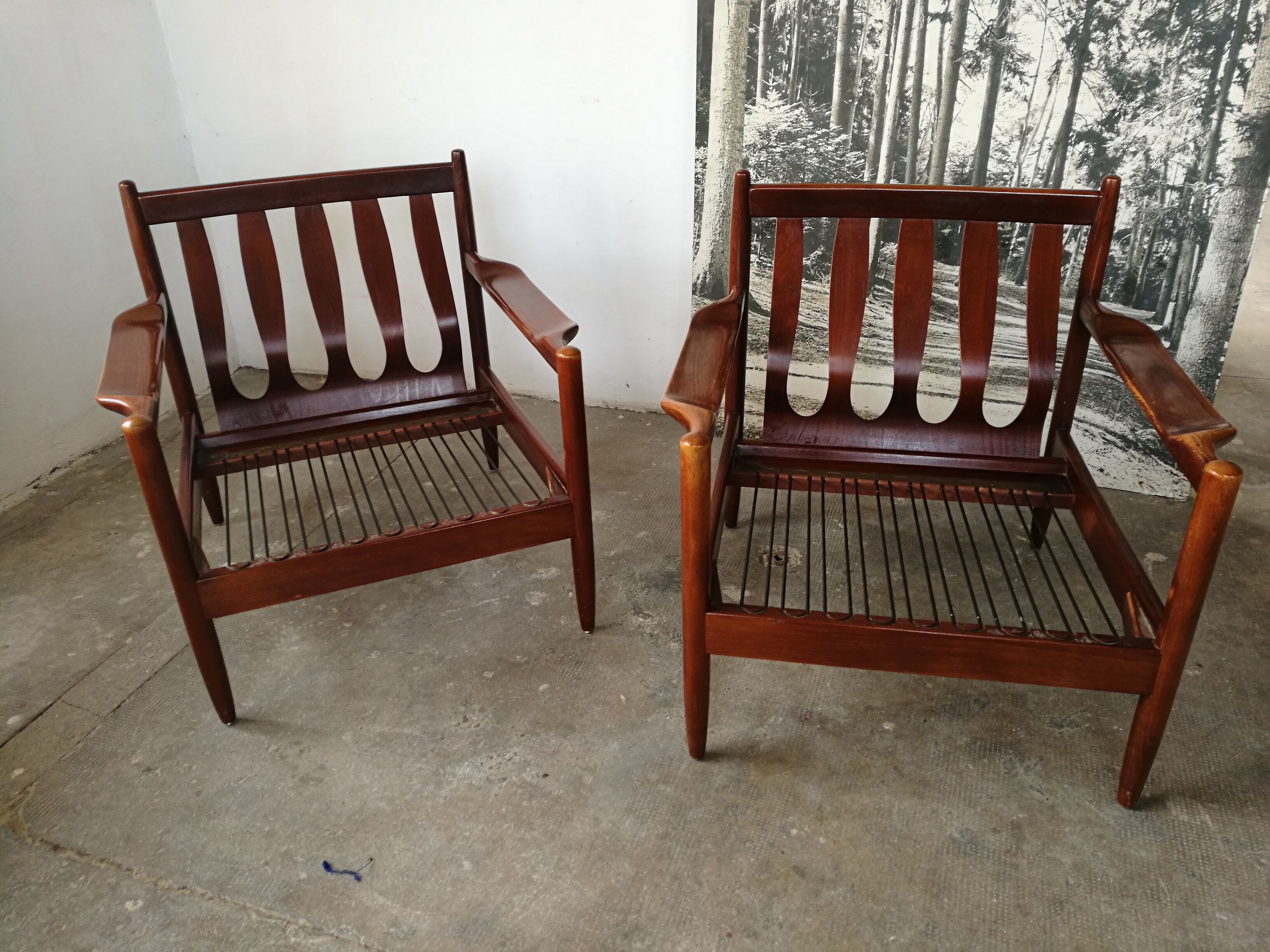 Pair of Scandinavian armchairs