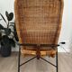 Vintage rattan armchair, model 514A, designer Dirk Van Sliedrecht, 1950s
