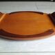 Vintage wooden marquetry serving tray - Art Deco 1930s