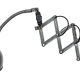 Grey Industrial Scissor Wall Lamp from Elektroinstala, 1960s