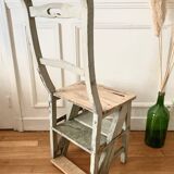 Transformable stepladder chair