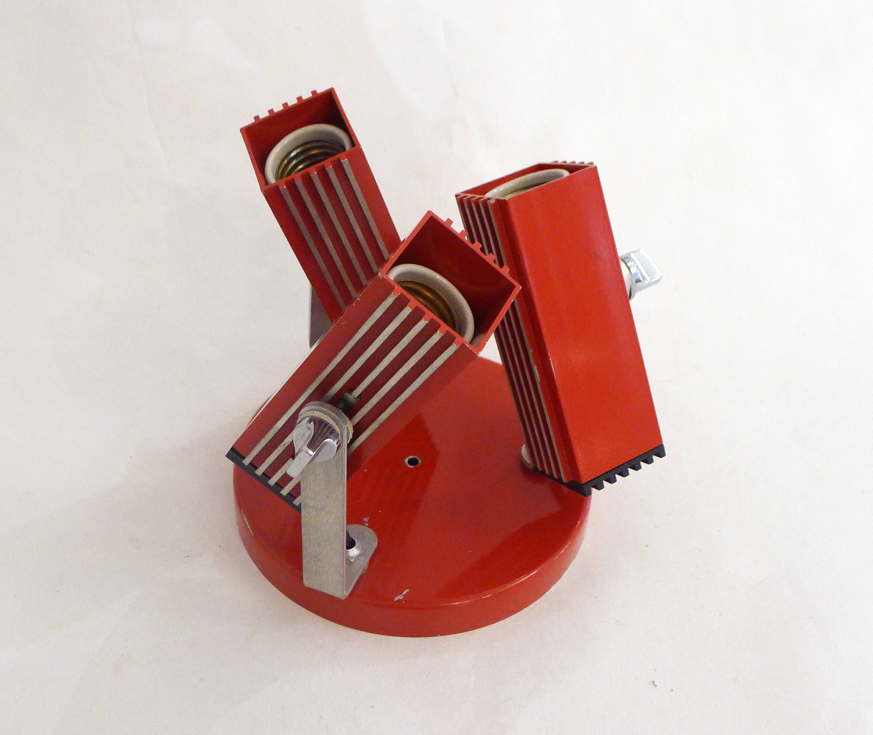 1980's 3-spot ceiling or wall light