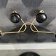 Vintage wall coat rack "Moustache" – 100% Steel – Fully res