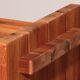 Scandinavian Brutalist pine cabinet by Hans Frydendal