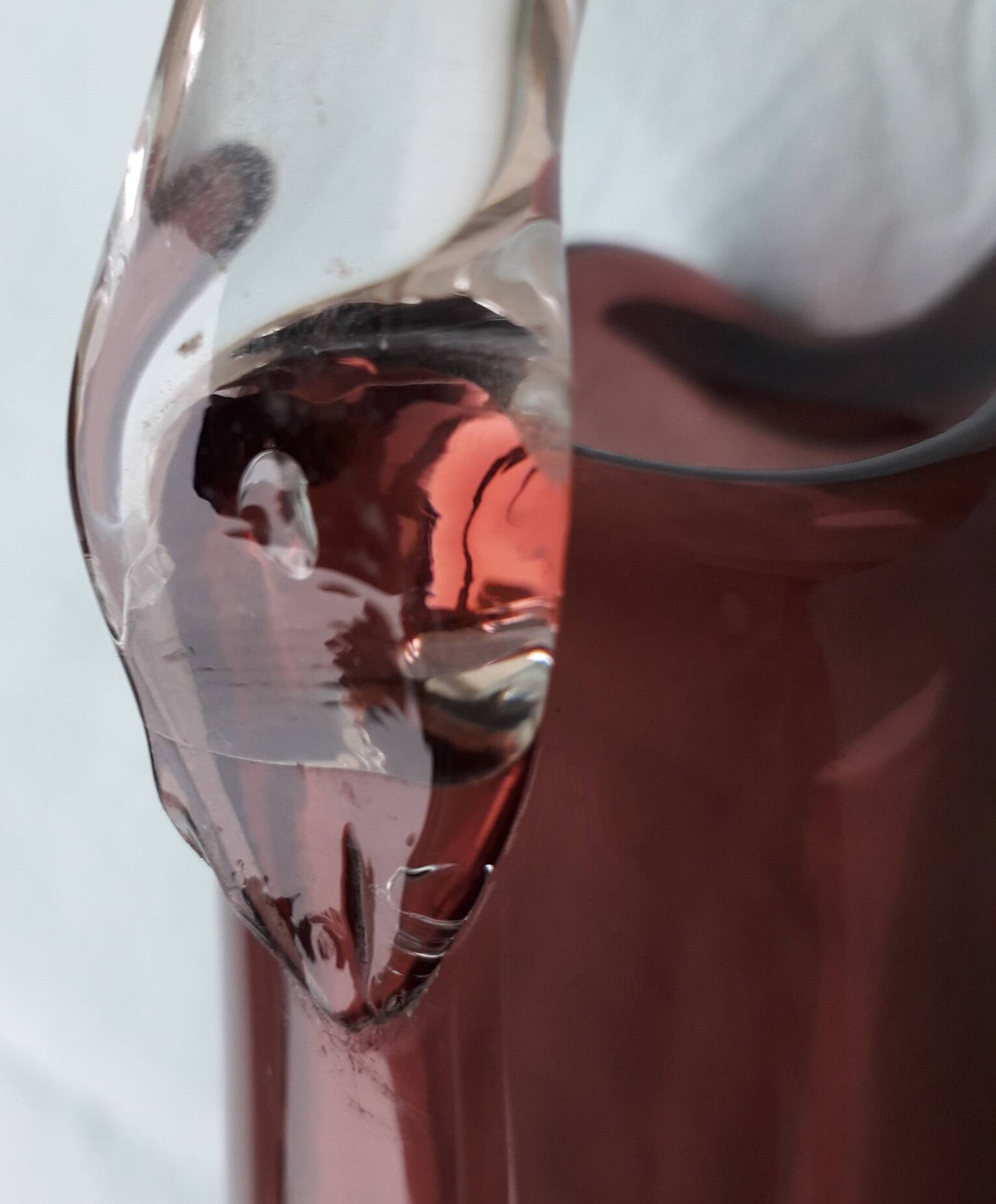 Blown glass jug