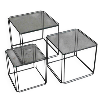 Set of 3 nesting tables 'Isocele' by Max Sauze