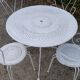 Salon de jardin en fer forgé début 20e siècle