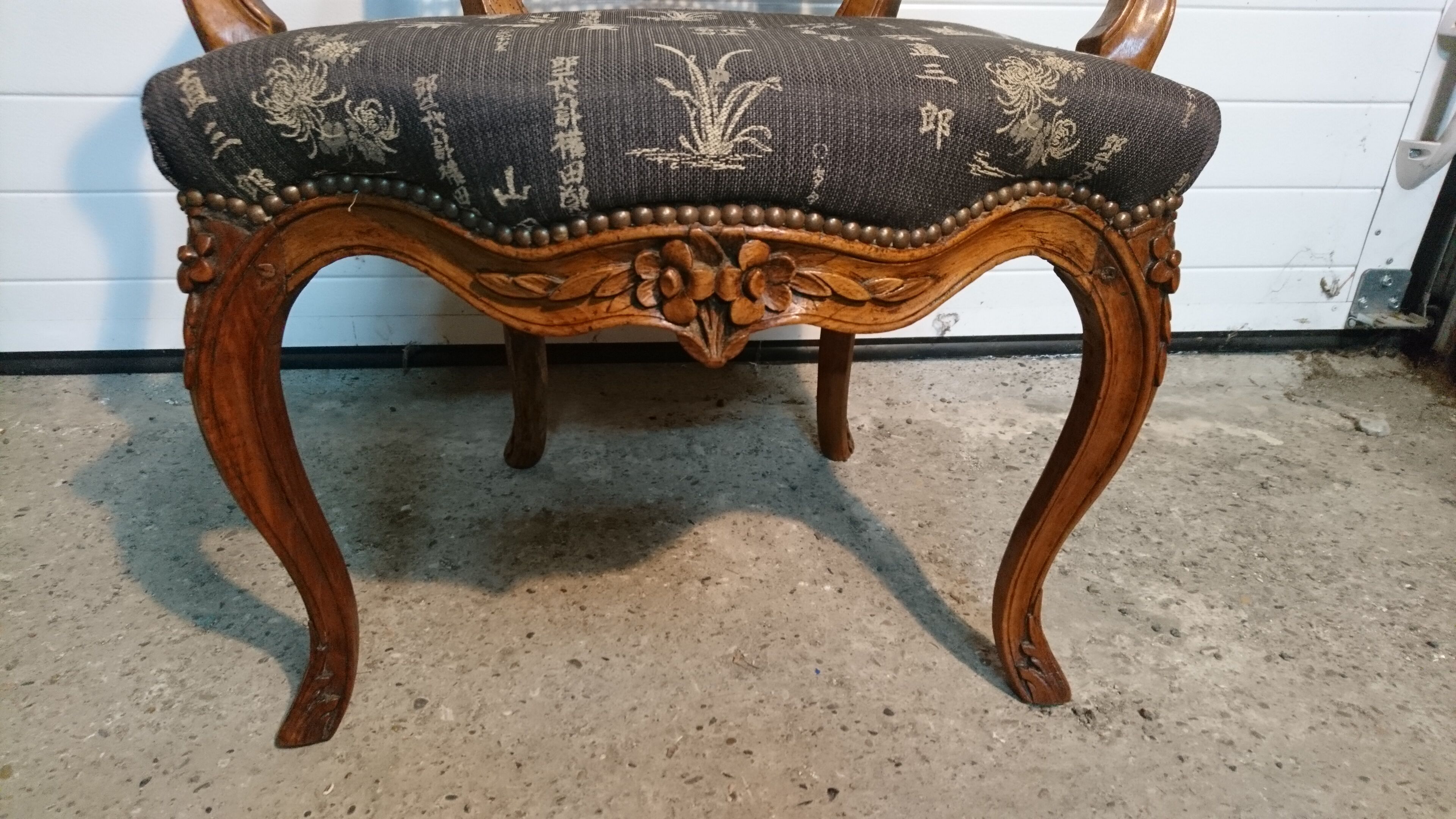 Louis XV period office armchair