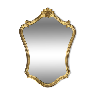 Gilded mirror carved wood, shell, classic style