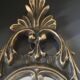 Antique gilded bronze wall mirror. Rococo/Baroque style. Dimensions 31x17cm.