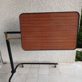 Adjustable rolling table in formica – Italian design by Damato – 1970s