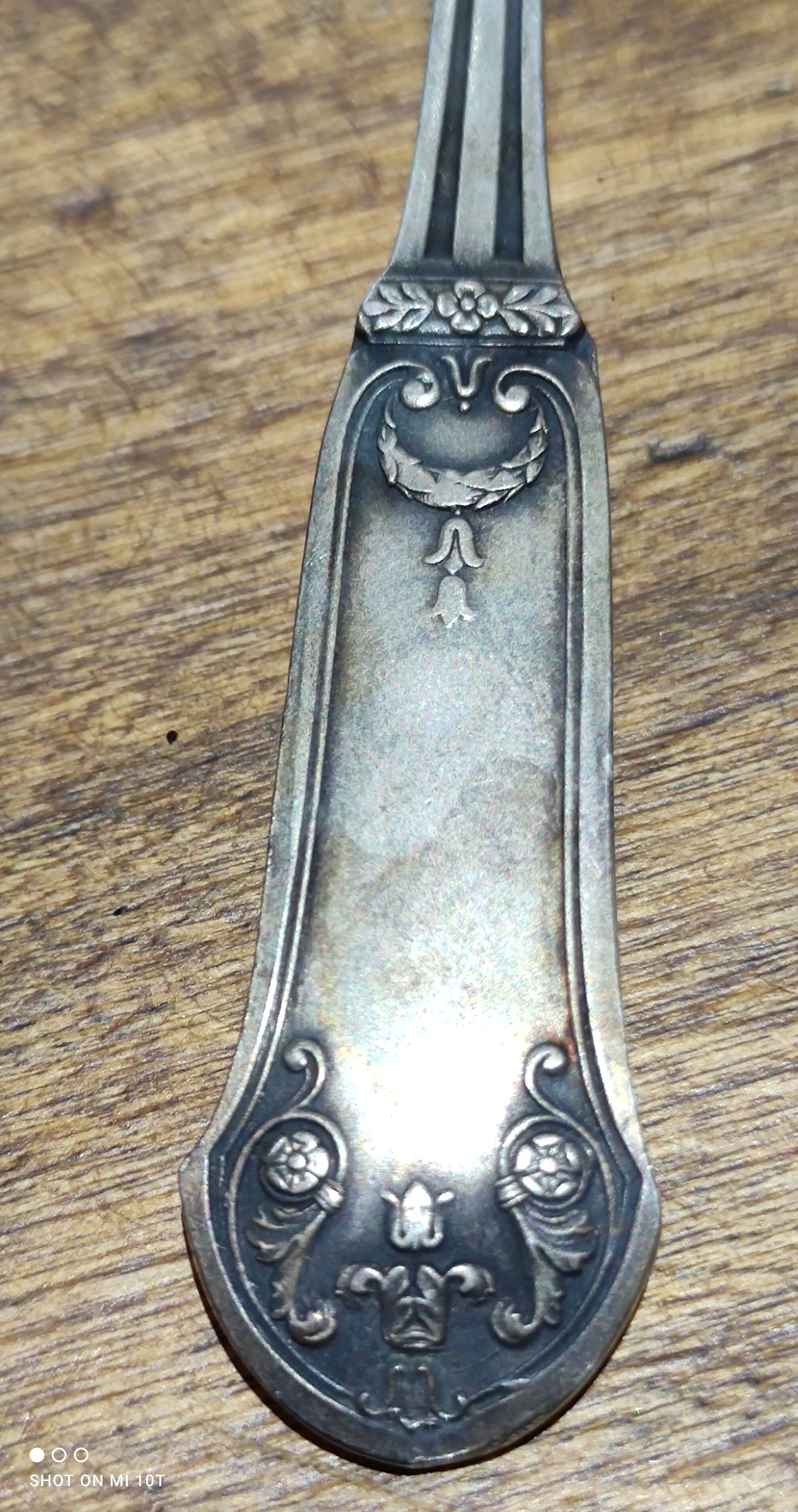 Silver metal table set box/Daguillon Nantes