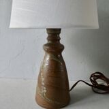 Sandstone lamp, signed, 60s