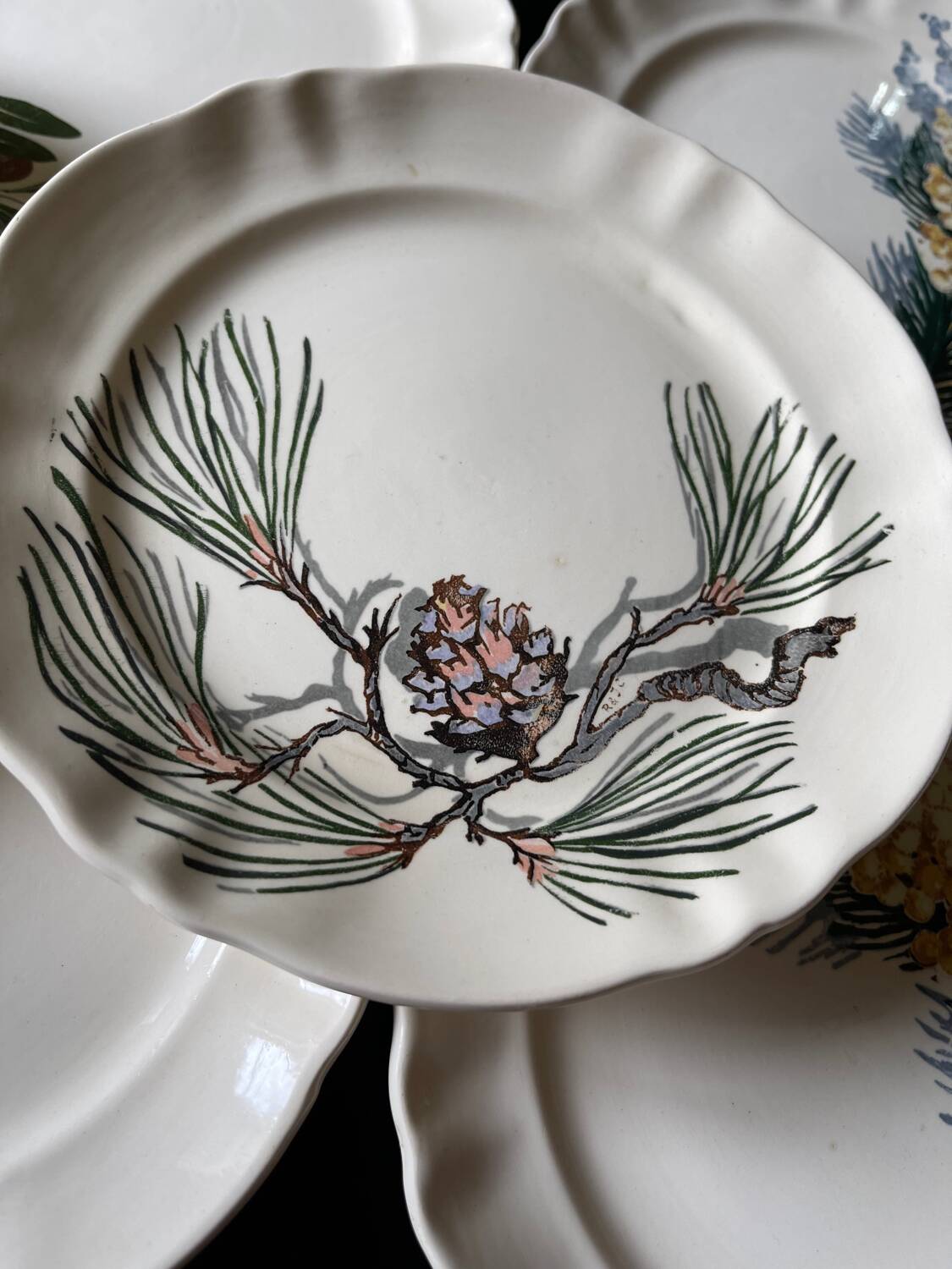 Dessert plates Sarreguemines Renaud and Clermont