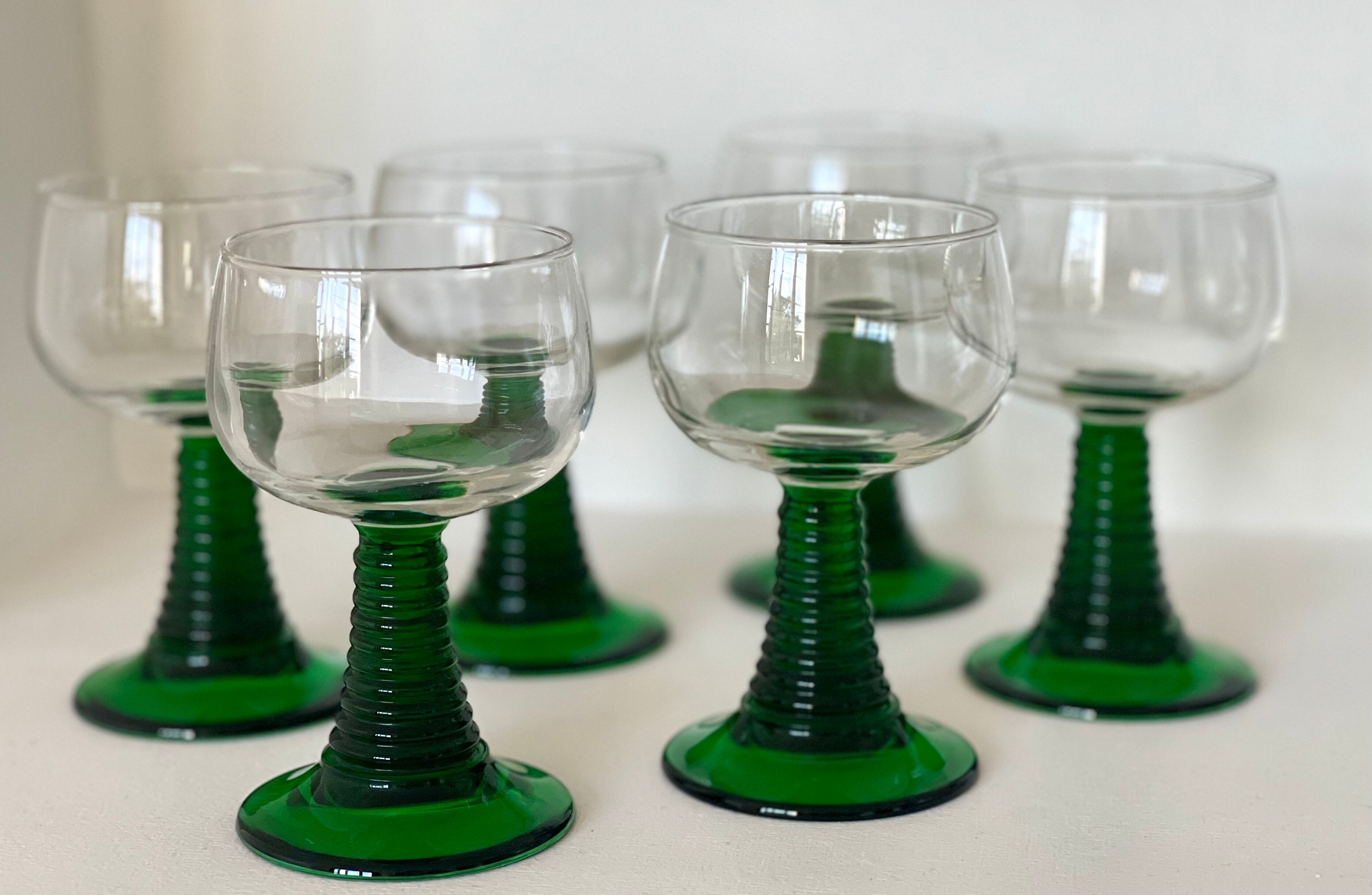 6 verres à pied Luminarc 1970