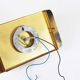 Polished brass and crystal glass wall lamp by Palwa, Germany 1960s