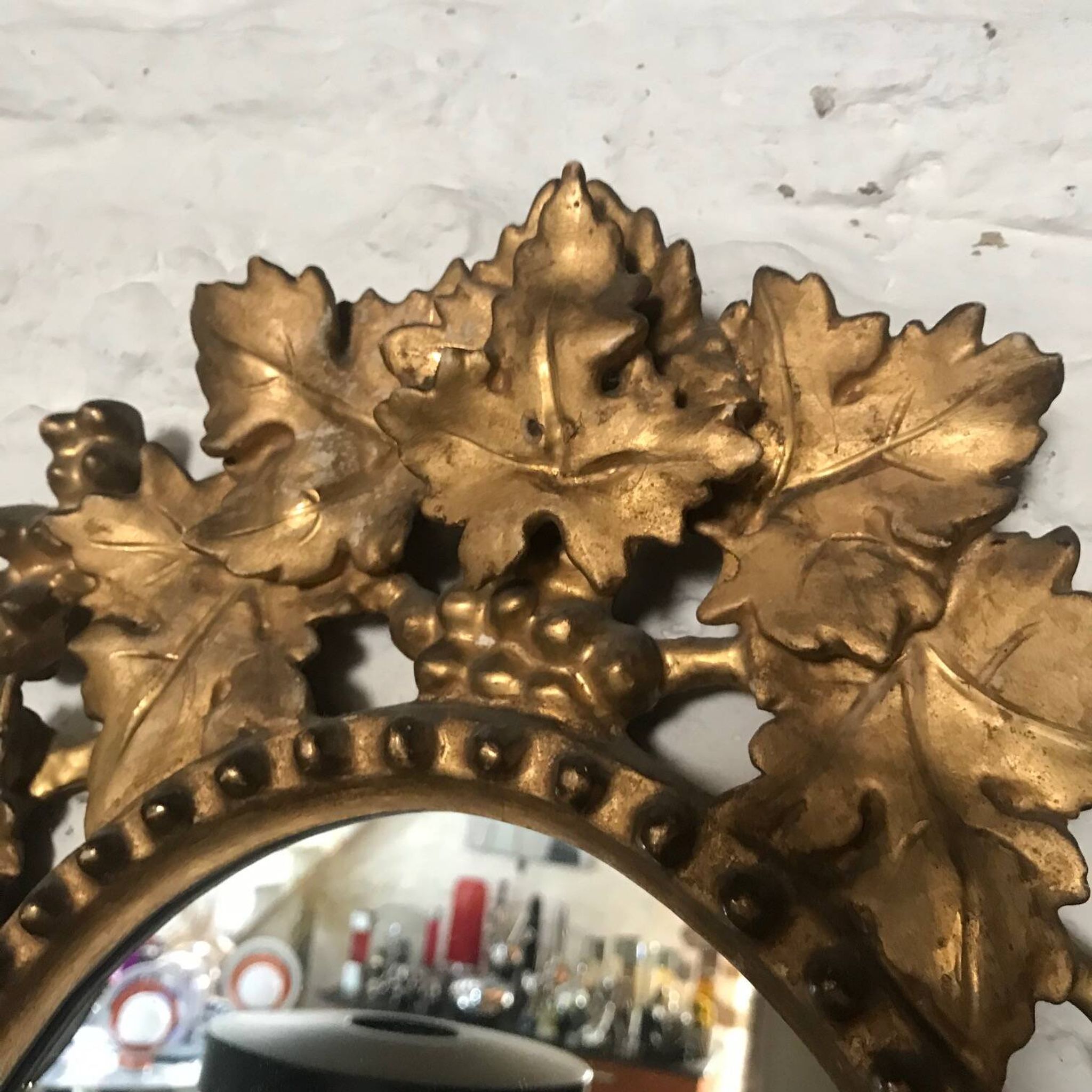Baroque Venetian Mirror • Carved Wood • Gold Leaf • Italy • 18th Century