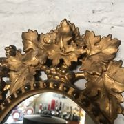 Baroque Venetian Mirror • Carved Wood • Gold Leaf • Italy • 18th Century