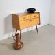 Mid-Century Modern Telephone Bench / Small Sideboard