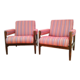 A pair of armchairs, vintage, 60s