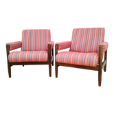 Une paire de fauteuils, vintage, années 60