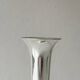 Light silver metal single-stem vase